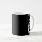 Ano Neck Tie Funny Humorous Keyboard Music Player Kaffeetasse (VorderseiteRechts)