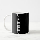 Ano Neck Tie Funny Humorous Keyboard Music Player Kaffeetasse (Links)