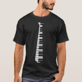 Ano Neck Tie Funny Humorous Keyboard Music Player T-Shirt (Vorderseite)