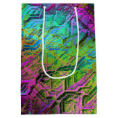 Anodifizierter Regenbogen-Titan-Schaltkreis: Mittlere Geschenktüte (Rückseite)