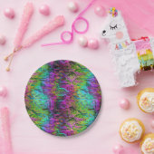 Anodifizierter Regenbogen-Titan-Schaltkreis: Pappteller (Party)