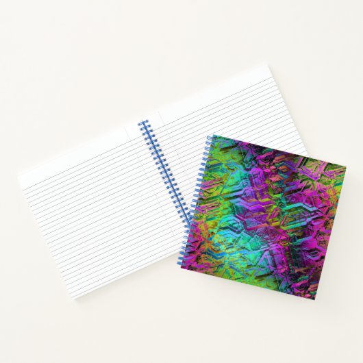 Anodifiziertes RegenbogenTitan: Notizblock (Innenseite)