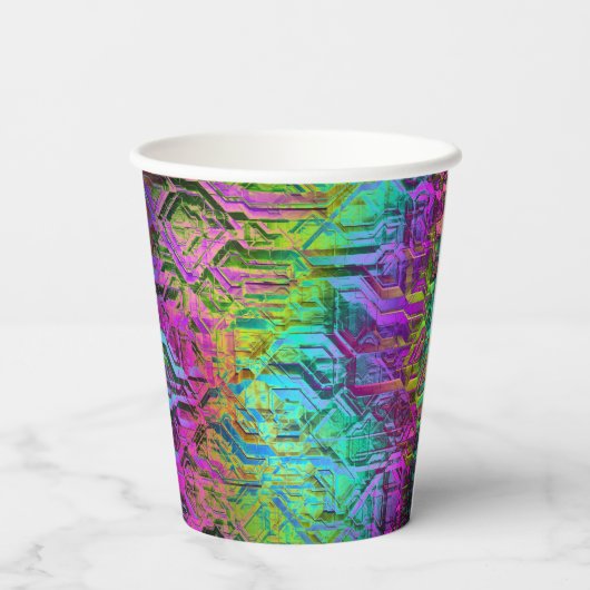 Anodifiziertes Titan: Pappbecher (Rückseite)