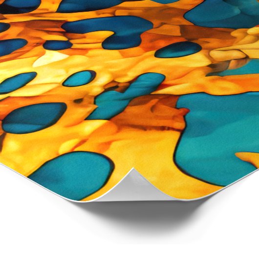 Anodized Metal Art Poster (Ecke)