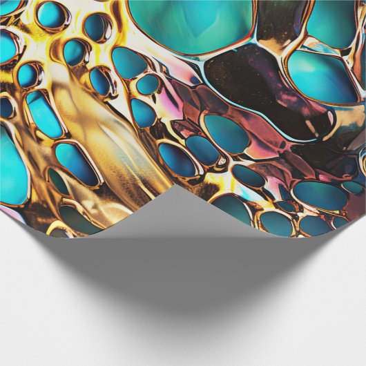 Anodized Metal Art Wrapping Paper Geschenkpapier (Ecke)