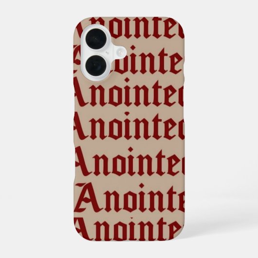 Anointed iPhone 16 Fall Hülle (Rückseite)