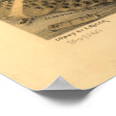 Anoka Minnesota 1869 Anoka Panorama Karte Poster (Ecke)