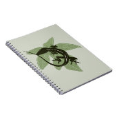 Anole Lizard am Leaf - Design 3 Notizblock (Rechte Seite)