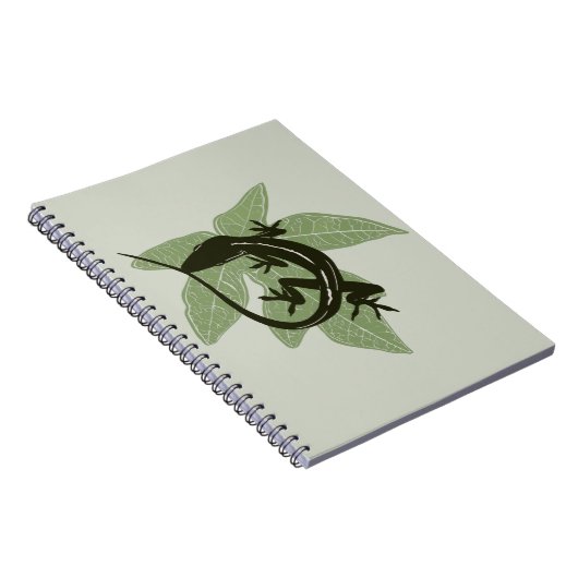 Anole Lizard am Leaf - Design 3 Notizblock (Rechte Seite)