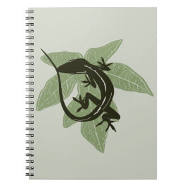Anole Lizard am Leaf - Design 3 Notizblock