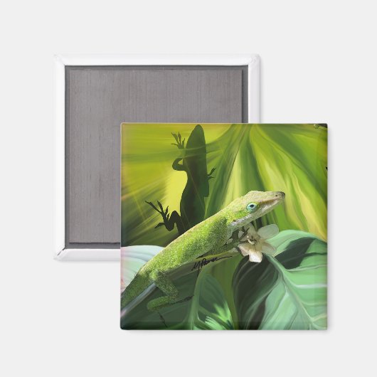 Anole Lizard Magnet (Vorderseite/Rückseite)
