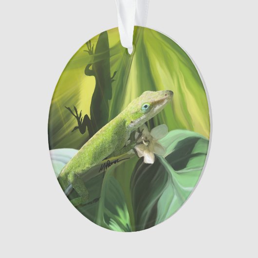 Anole Lizard  Ornament (Vorderseite)