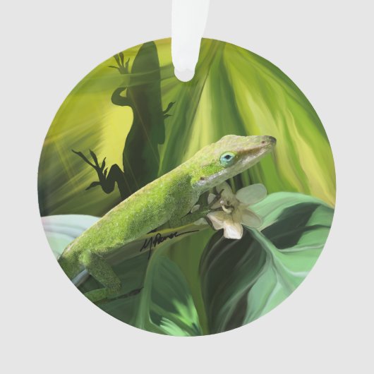 Anole Lizard  Ornament (Vorderseite)