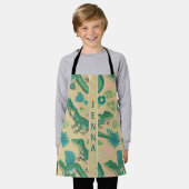 Anole Lizard Pastel farbenfrohe Muster Schürze (Getragen)