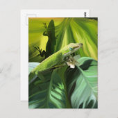 Anole Lizard Postkarte (Vorne/Hinten)