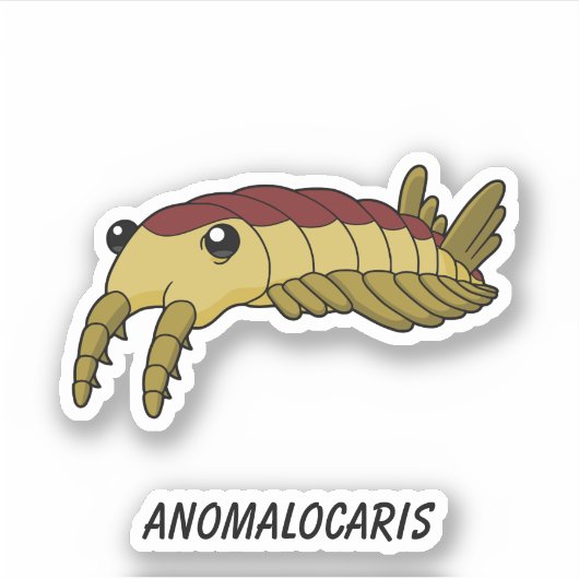 Anomalocaris - Prähistorisches Meer - Vinyl Aufkleber (Vorderseite)