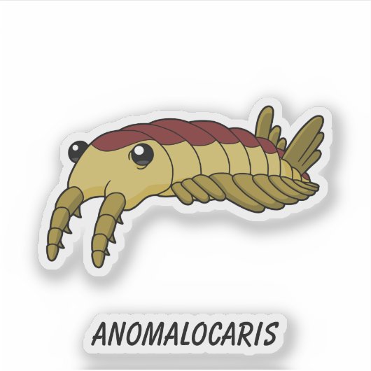 Anomalocaris - Prähistorisches Meer - Vinyl Aufkleber (Vorderseite)