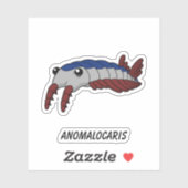 Anomalocaris - Prähistorisches Meer - Vinyl Aufkleber (Blatt)