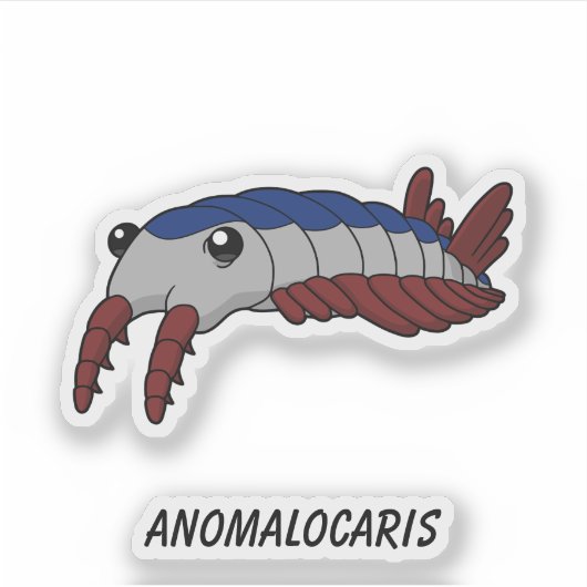 Anomalocaris - Prähistorisches Meer - Vinyl Aufkleber (Vorderseite)