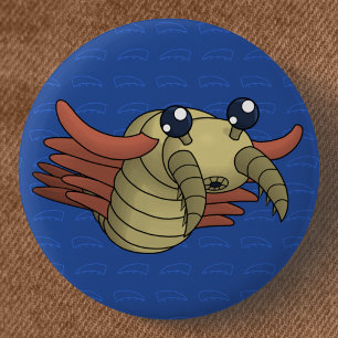 Anomalocaris- Prähistorisches Meereslebewesen Button