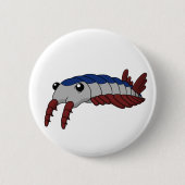 Anomalocaris - Prähistorisches Tier Button (Vorderseite)