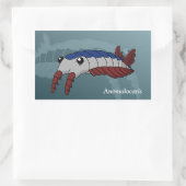 Anomalocaris - Prähistorisches Tier Rechteckiger Aufkleber (Tasche)