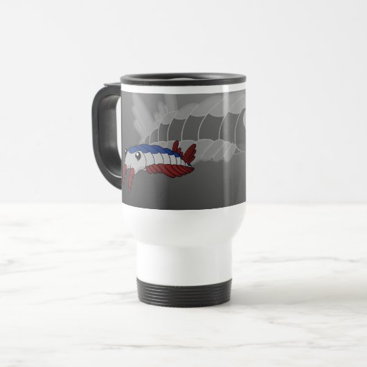 Anomalocaris - Prähistorisches Tier Reisebecher (Vorderseite Links)