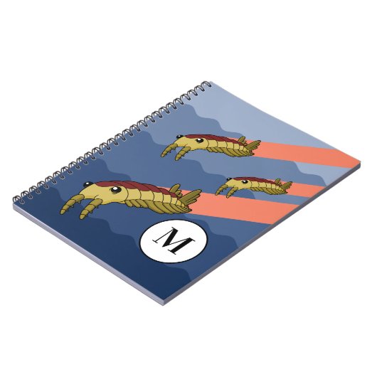 Anomalocaris Schwarm - Prähistorisches Tier Notizblock (Linke Seite)