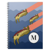 Anomalocaris Schwarm - Prähistorisches Tier Notizblock (Vorderseite)
