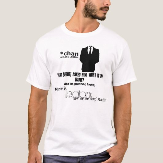 Anon~ sind wir Legion T-Shirt (Vorderseite)
