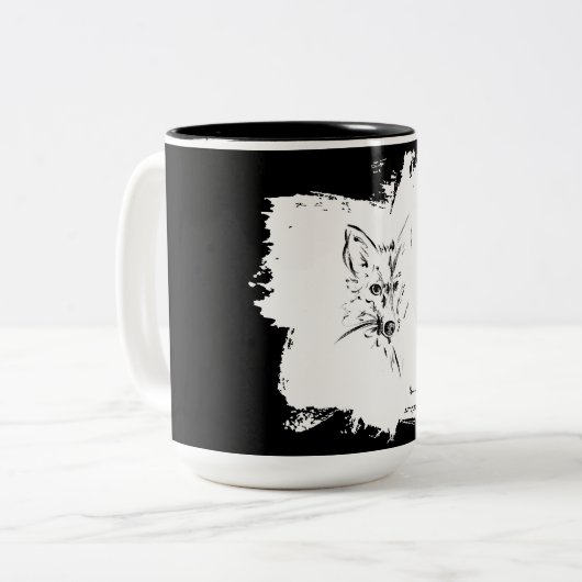 Anonimal 1 zweifarbige tasse (Vorderseite Links)
