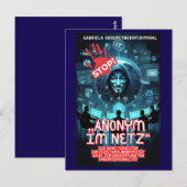 Anonym im Netz  Postkarte (Vorne/Hinten)