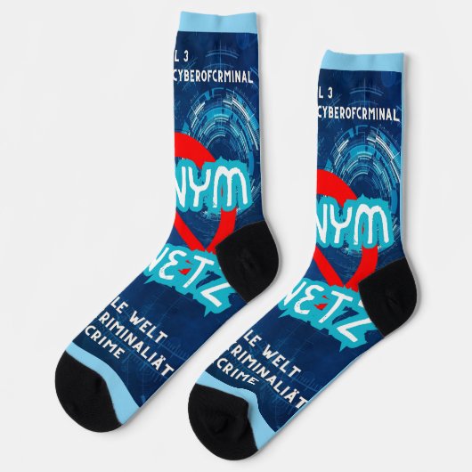 Anonym im Netz Socken (Linkes Detail)