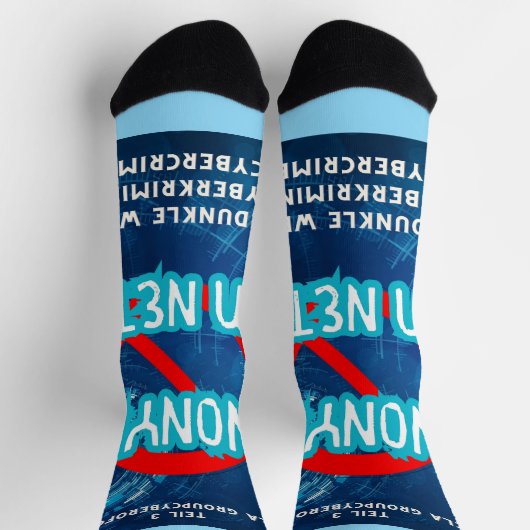 Anonym im Netz Socken (Oben)