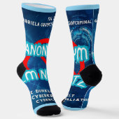 Anonym im Netz Socken (Gewinkelt)