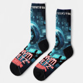 Anonym im Netz Socken (Linkes Detail)