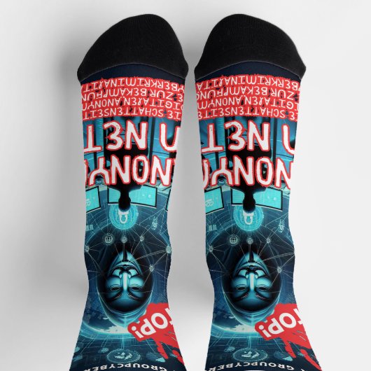 Anonym im Netz Socken (Oben)