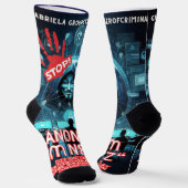 Anonym im Netz Socken (Gewinkelt)