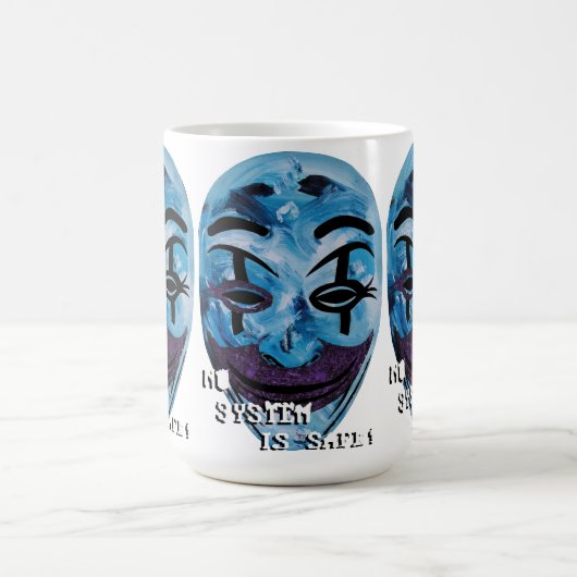 Anonym unmaskiert kaffeetasse (Mittel)
