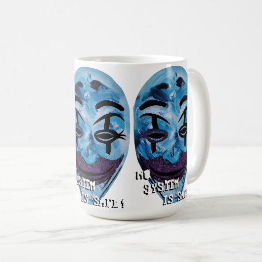 Anonym unmaskiert kaffeetasse (VorderseiteRechts)