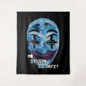 Anonym unmaskiert wandteppich (Vorderseite)