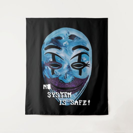 Anonym unmaskiert wandteppich (Vorderseite)