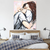 Anonym zu zweit 1 leinwanddruck (Insitu (Schlafzimmer))