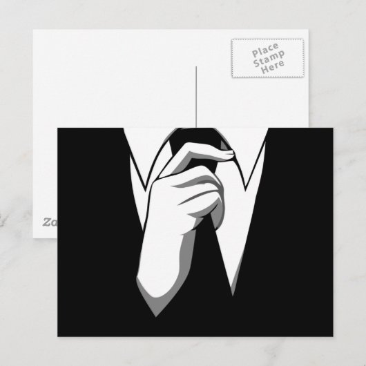 Anonyme Crew Postkarte (Vorne/Hinten)