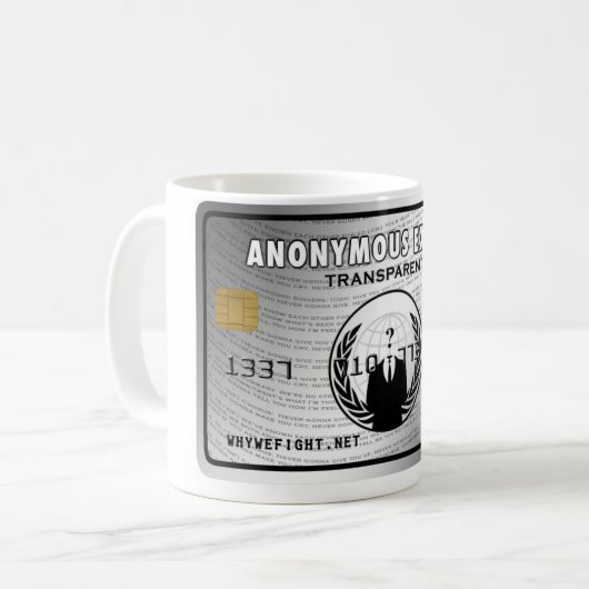 Anonyme EilTasse Kaffeetasse (Vorderseite Links)
