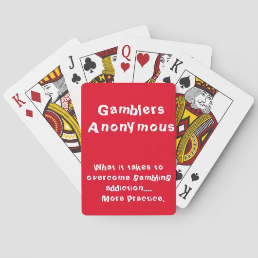 Anonyme Gamblers Spielkarten (Rückseite)