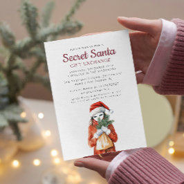 Anonyme Maske I Secret Santa Weihnachten Party Einladung