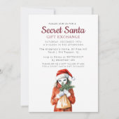 Anonyme Maske I Secret Santa Weihnachten Party Einladung (Vorderseite)