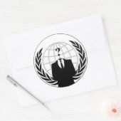 Anonyme runde Aufkleber (Umschlag)