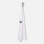 Anonyme weiße Krawatte (Logo) (Vorderseite)